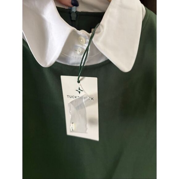 NWT Tuckernuck English Ivy Dakotah Green Long Sleeve Mini Dress Size Small - Picture 9 of 10